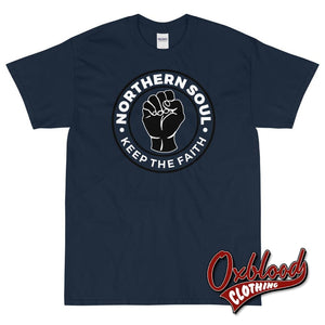 Northern Soul T-Shirt - Keep The Faith Navy / S