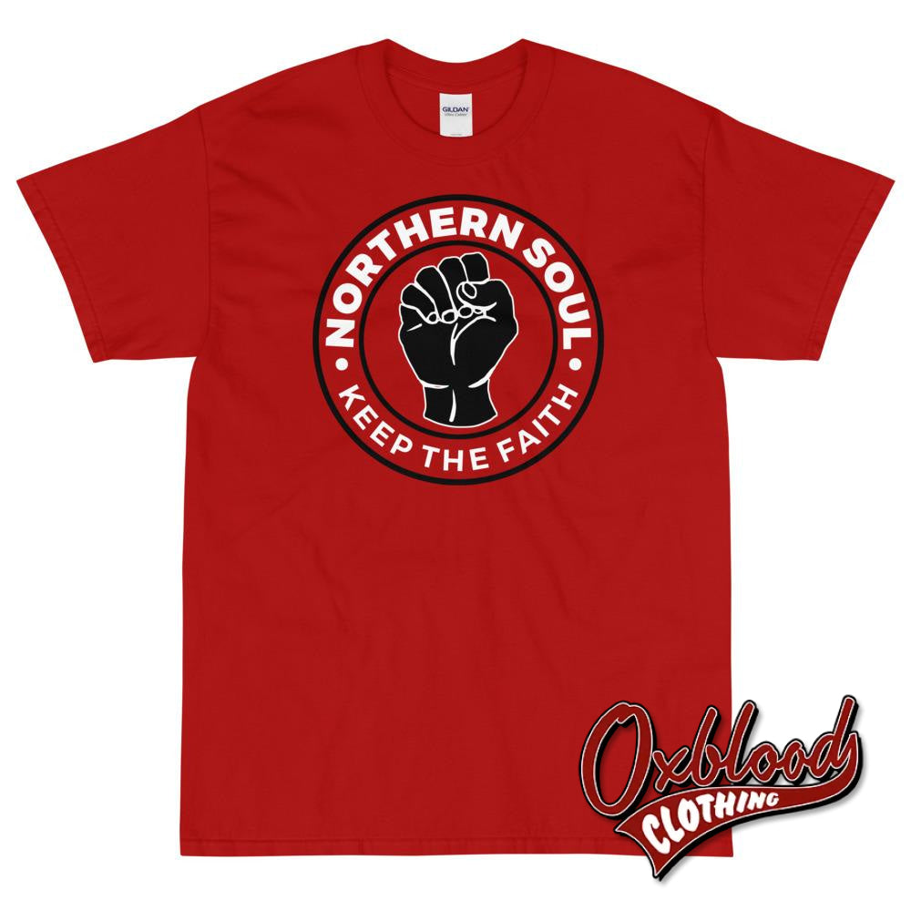 Northern Soul T-Shirt - Keep The Faith Red / S