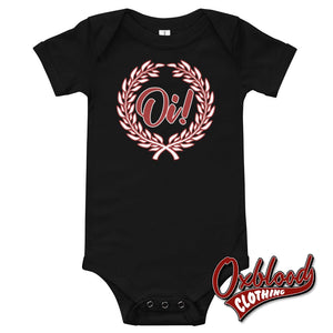 Oi! Baby Onesie - Skinhead Clothes & Punk Black / 3-6M