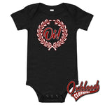 Load image into Gallery viewer, Oi! Baby Onesie - Skinhead Clothes &amp; Punk Dark Grey Heather / 3-6M

