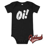 Lade das Bild in den Galerie-Viewer, Oi! Baby Onesies - Punk Dark Grey Heather / 3-6M
