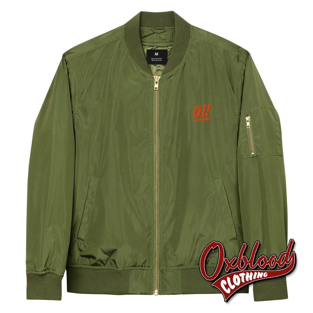 Premium Recycled Bomber Jacket Army / Xs