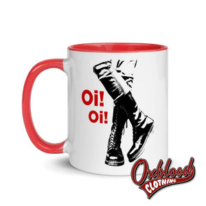 Oi Oi! Boots And Braces Mug With Color Inside