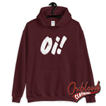 Cargar imagen en el visor de la galería, Oi! Hoodie Maroon / S
