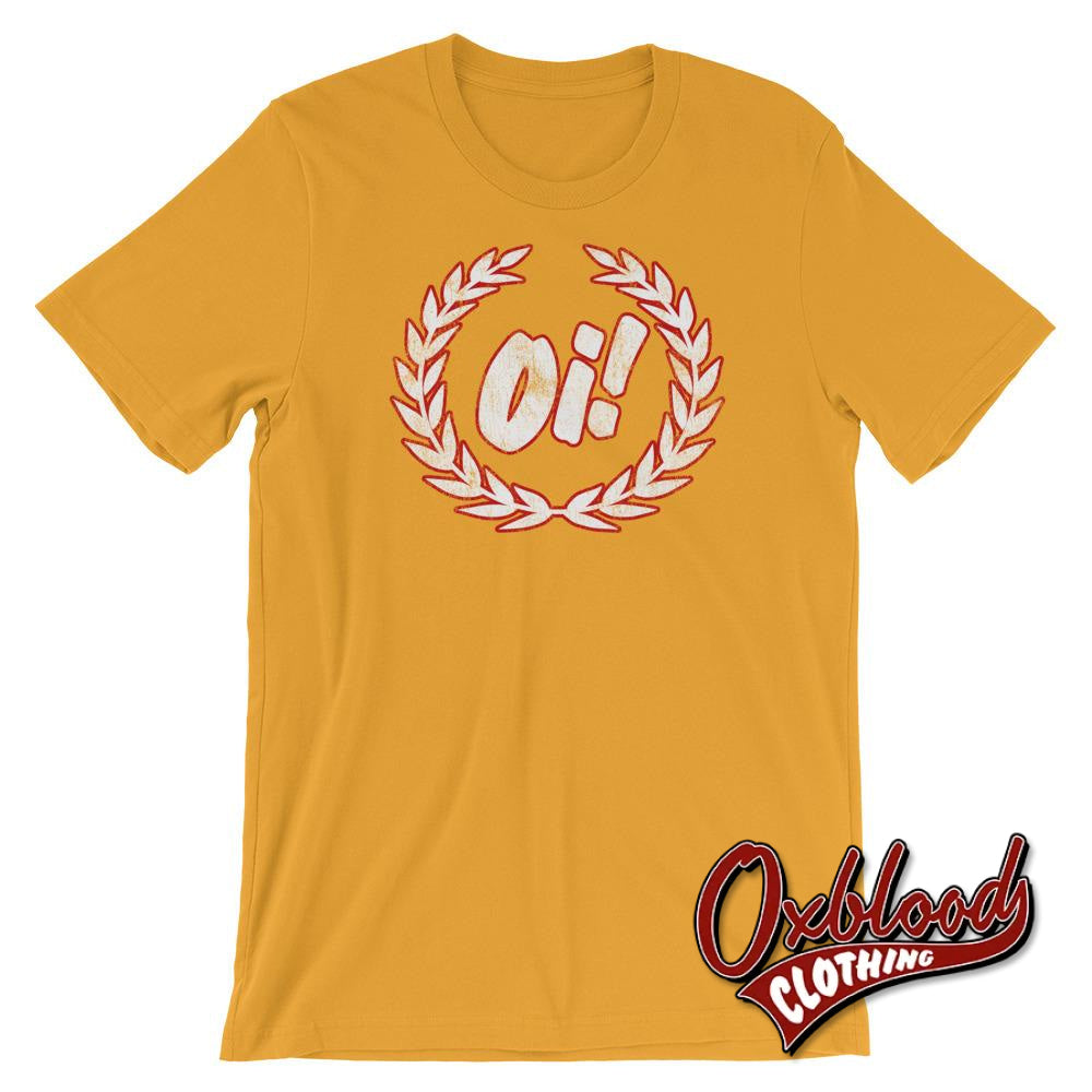 Oi! Laurel T-Shirt - Unisex Mustard / S Shirts
