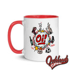 Load image into Gallery viewer, Oi! Mug - Football Fighting Drinking &amp; Boots By Duck Plunkett
