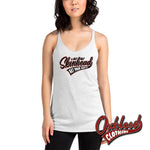 Cargar imagen en el visor de la galería, Oi Skinhead Womens Racerback Tank Heather White / Xs Top
