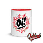 Load image into Gallery viewer, Oi Spidersweb Mug With Color Inside
