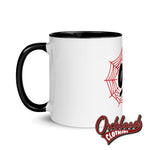 Load image into Gallery viewer, Oi Spidersweb Mug With Color Inside
