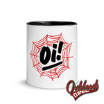 Load image into Gallery viewer, Oi Spidersweb Mug With Color Inside
