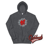Lade das Bild in den Galerie-Viewer, Oi! Streetpunk Spiderweb Hoodie - Punk Gothic Aesthetic Sweatshirt Dark Heather / S
