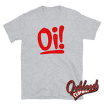 Load image into Gallery viewer, Oi Oi! T-Shirt - Streetpunk 80S Punk Tshirts Sport Grey / S
