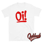 Load image into Gallery viewer, Oi Oi! T-Shirt - Streetpunk 80S Punk Tshirts White / S
