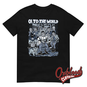 Oi To The World T-Shirt - Christmas Skinhead & Street Punk Shirt Black / S
