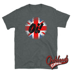Cargar imagen en el visor de la galería, Oi! Union Jack T-Shirt - Traditional Skinhead Clothing Dark Heather / S Shirts
