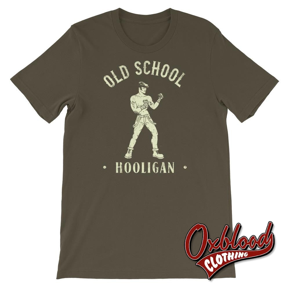 Old School Hooligan T-Shirt Army / S Shirts
