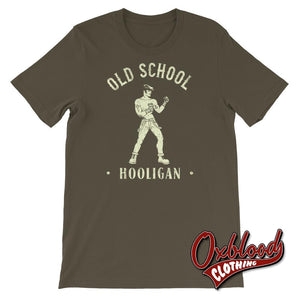Old School Hooligan T-Shirt Army / S Shirts