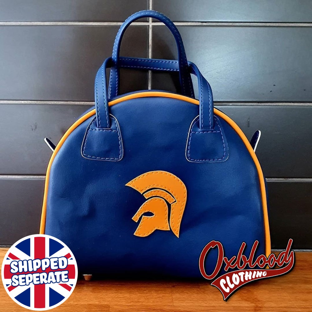 Orange & Blue Trojan Handbag - Aly Style Hand-Stitched Reggae Bag