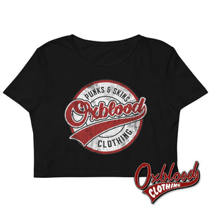 Organic Oxblood Clothing Crop Top Black / Xs