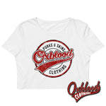 Load image into Gallery viewer, Organic Oxblood Clothing Crop Top White / Xs
