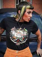 Load image into Gallery viewer, Women’s HMT Windrush T-Shirt - British Jamaican Windrush Generation Skinhead Reggae

