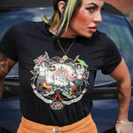 Load image into Gallery viewer, Women’s HMT Windrush T-Shirt - British Jamaican Windrush Generation Skinhead Reggae
