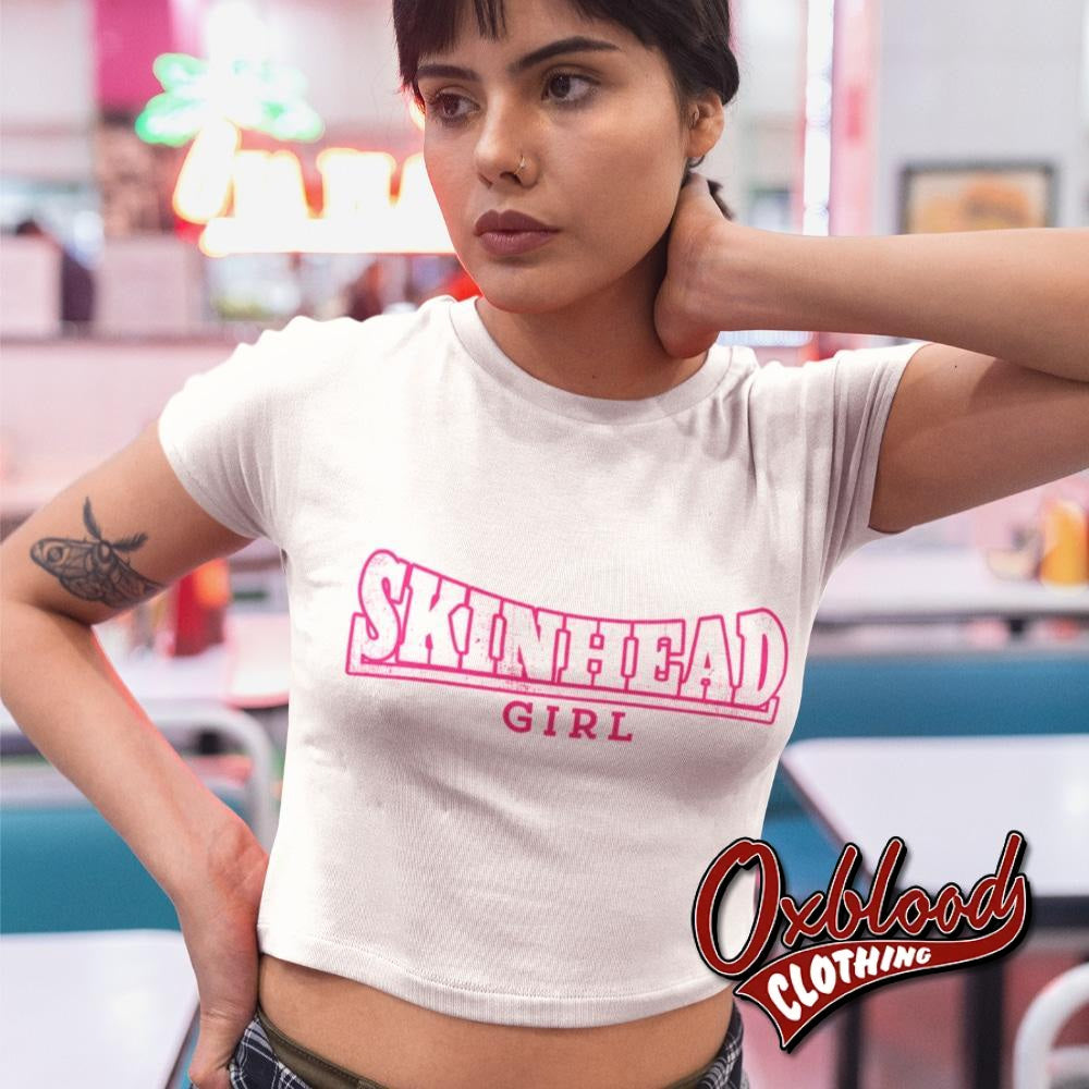 Pink Organic Skinhead Girl Crop Top
