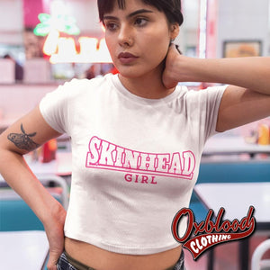 Pink Organic Skinhead Girl Crop Top