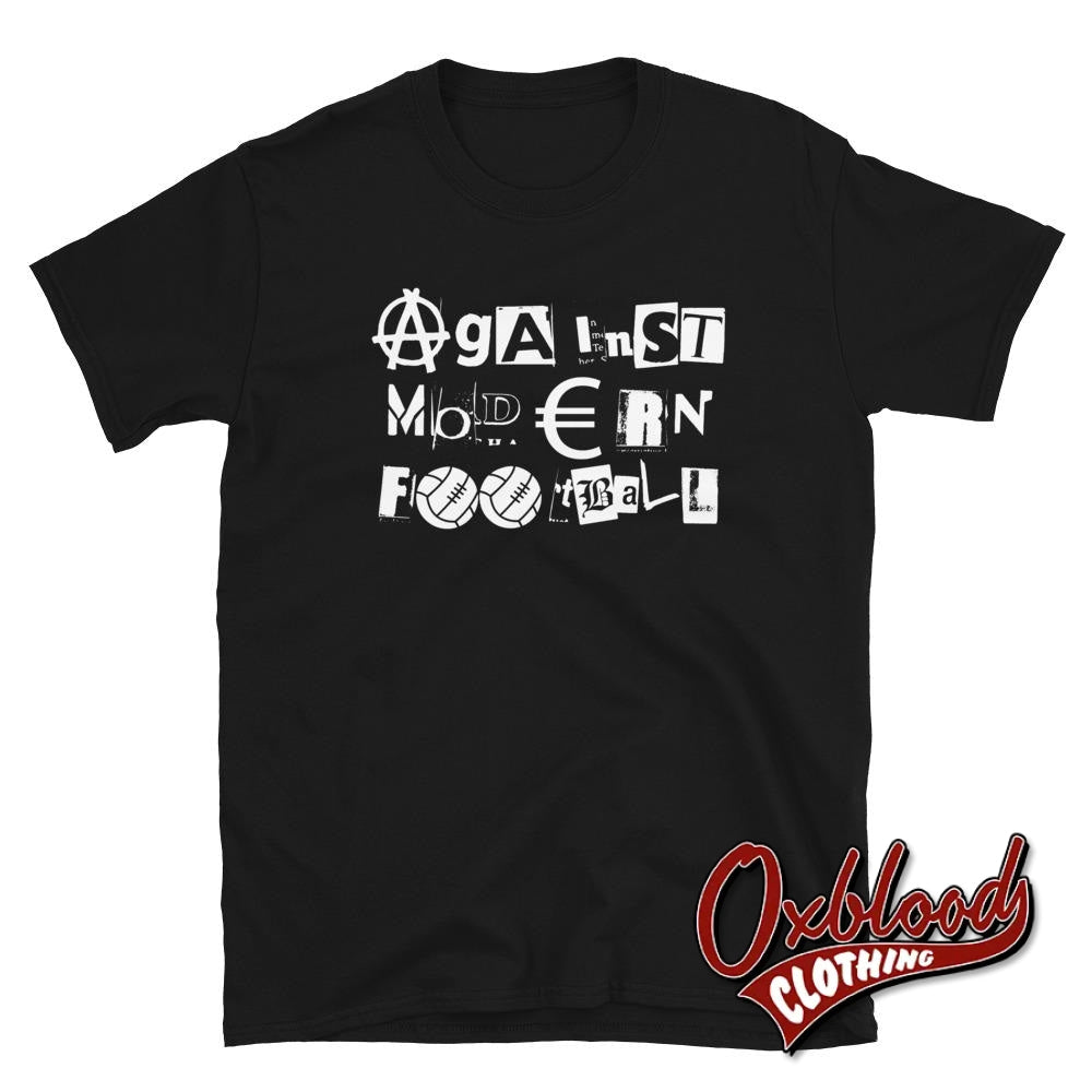 Punk Against Modern Football Shirts - Hooligan Clothes Black / S