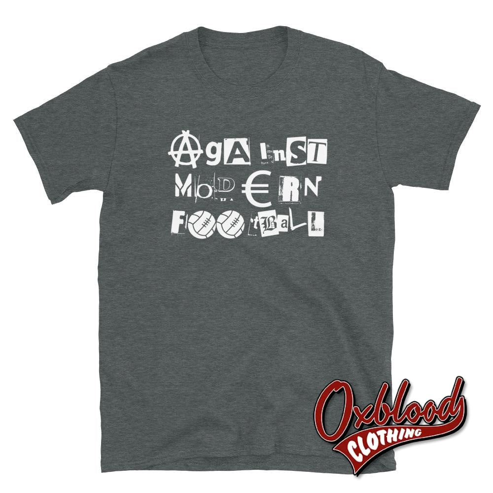 Punk Against Modern Football Shirts - Hooligan Clothes Dark Heather / S