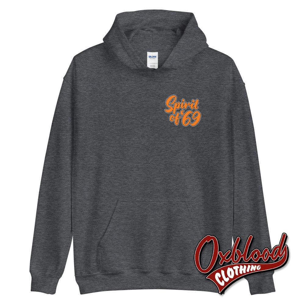 Razors And Records 69 Hoodie - Spirit Of Clothing Dark Heather / S
