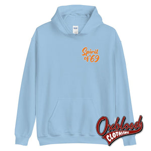 Razors And Records 69 Hoodie - Spirit Of Clothing Light Blue / S