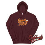 Load image into Gallery viewer, Razors And Records 69 Hoodie - Trojan Spirit Of Clothing Maroon / S
