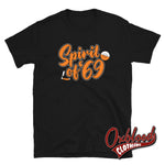 Load image into Gallery viewer, Razors And Records 69 T-Shirt - Trojan Spirit Of Clothing Black / S Shirts
