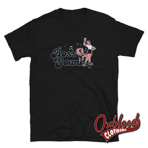 Red/blue Boss Sounds T-Shirt - Reggae Skinhead Ska Clothing Black / S