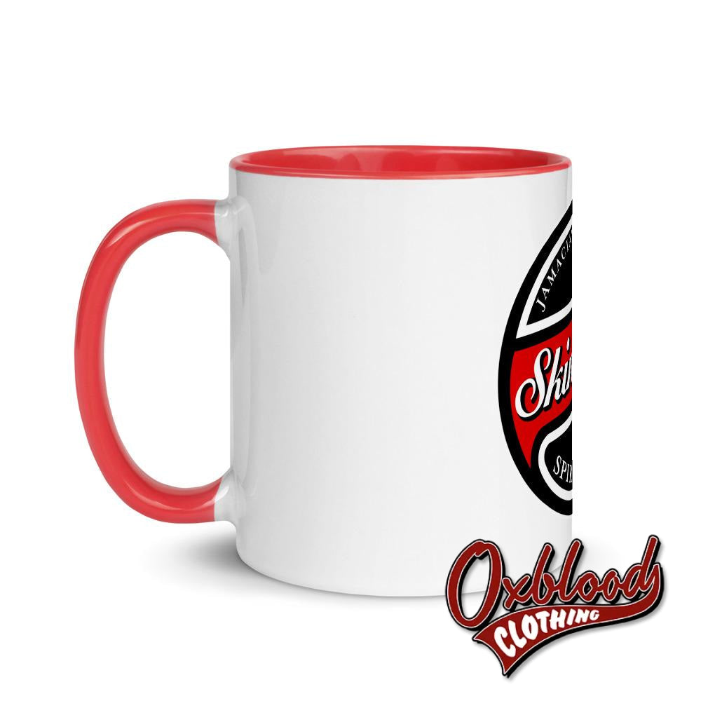 Red Stripe Skinhead Mug With Color Inside - 1969
