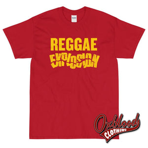 Reggae Explosion T-Shirt Ska & Roots Lp 7 Cherry Red / S