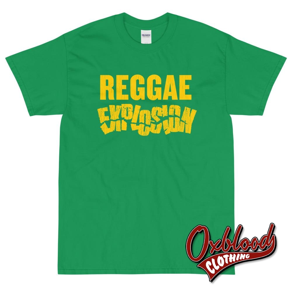 Reggae Explosion T-Shirt Ska & Roots Lp 7 Irish Green / S