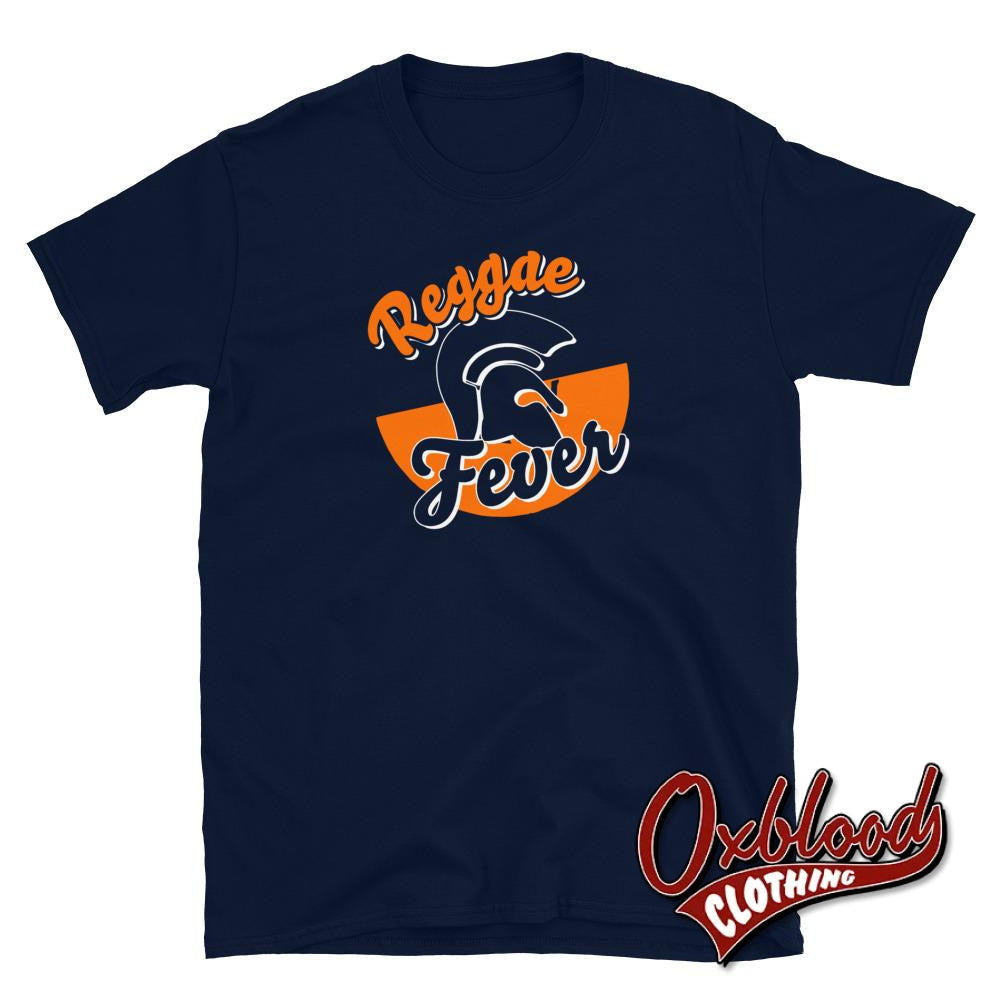 Trojan Reggae Fever T-Shirt - Skinhead And Ska Clothing Womens/mens Navy / S