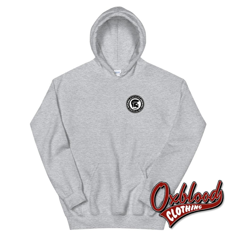 Reggae Roots And Ska Helmet Hoodie - Clothing Uk Style Sport Grey / S