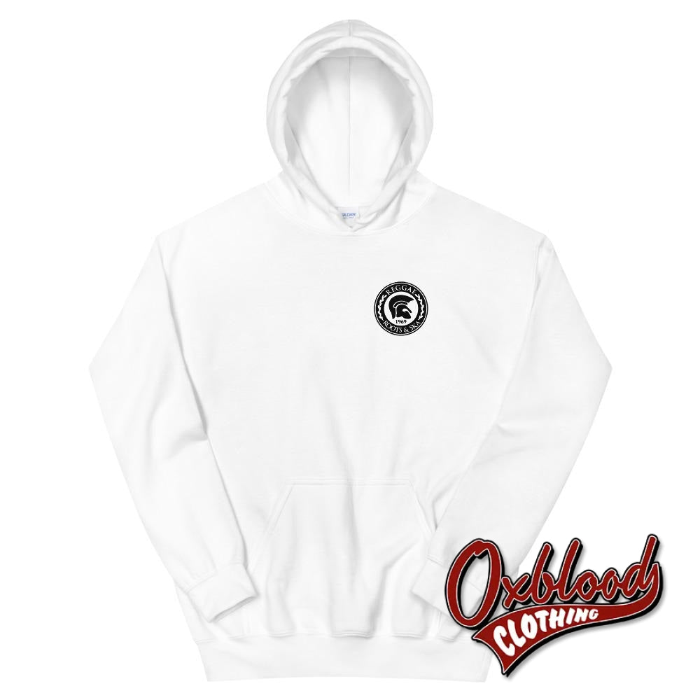 Reggae Roots And Ska Helmet Hoodie - Clothing Uk Style White / S