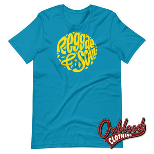 Reggae & Soul T-Shirt - Jamaican Clothing Aqua / S T-Shirts