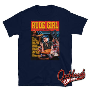 Rude Girl T-Shirt - Pulp Fiction Parody Navy / S
