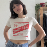 Load image into Gallery viewer, Rude Girl Women’s Crop Top - Jamaican Style Ska Cropped T-Shirts
