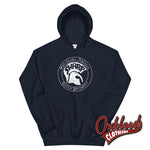Load image into Gallery viewer, S.h.a.r.p. Skinheads Against Racial Prejudice Hoodie - Sharp Skinhead Clothing Navy / S
