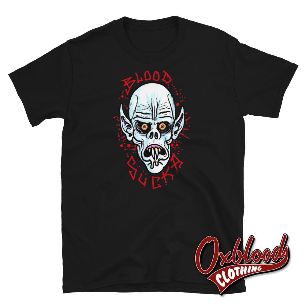 Sexy Goth Blood Sucka Horror Movie Vampire Dracula / Nosferatu T-Shirt Black S Shirts