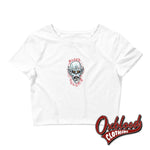 Lade das Bild in den Galerie-Viewer, Sexy Womens Goth Blood Sucka Vampire Dracula/nosferatu Crop Top White / Xs/sm
