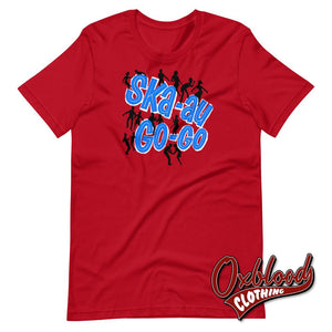 Ska-Au-Go-Go T-Shirt - Skinhead Reggae Clothing Uk Style Red / S Shirts