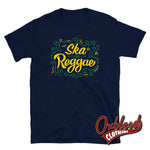 Load image into Gallery viewer, Ska &amp; Reggae T-Shirt - Jamaican Flag Or Jamaica Gift Navy / S Shirts
