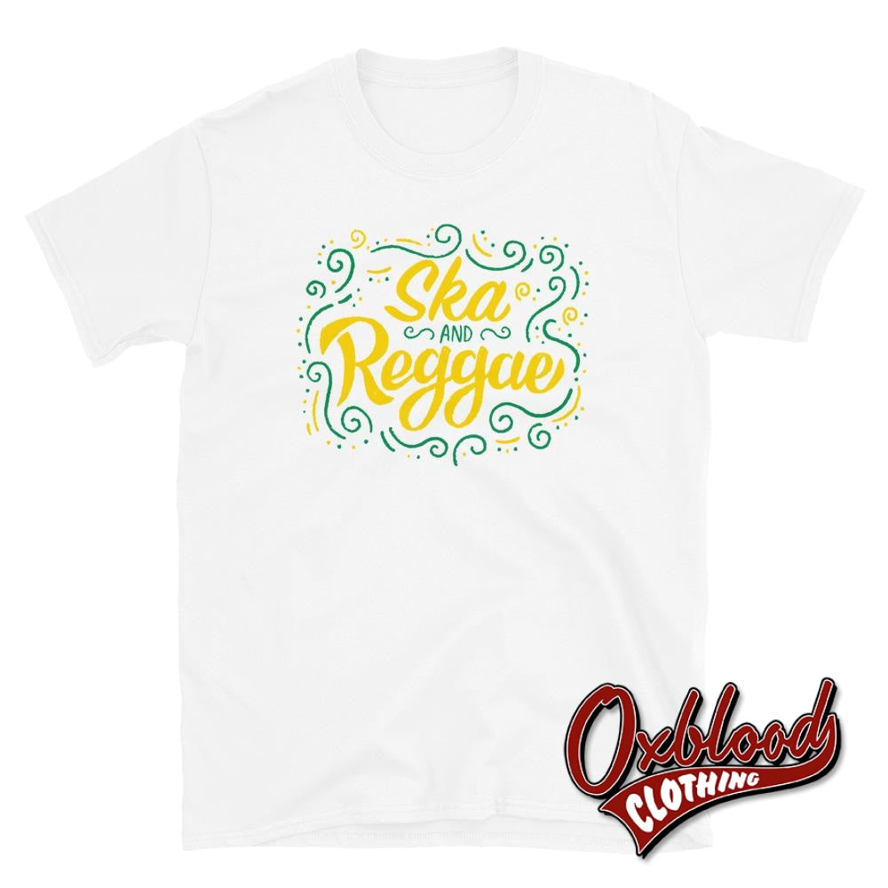 Ska & Reggae T-Shirt - Jamaican Flag Or Jamaica Gift White / S Shirts